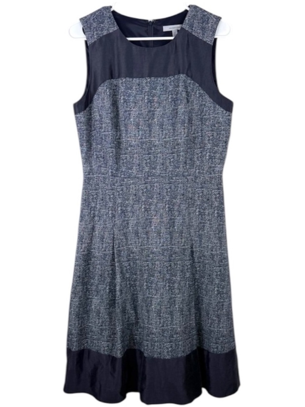 NWT Classiques Entier Linen & Cotton Blend Tweed Office Dress Size 8 Made in USA